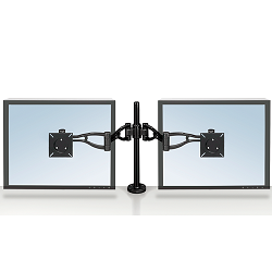 Depth Adjustable Dual Monitor Arm