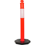 Orange HiVis Bollard with Reflective Band | Action OHS Consulting ...