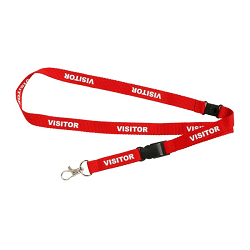 Preprinted Visitor Safety Lanyard