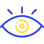 Icon of an open eye showing we are Customer Alert. About Us.