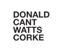 A logo of our client DCWC - Donald Cant Watts Corke in the Construction Industry.